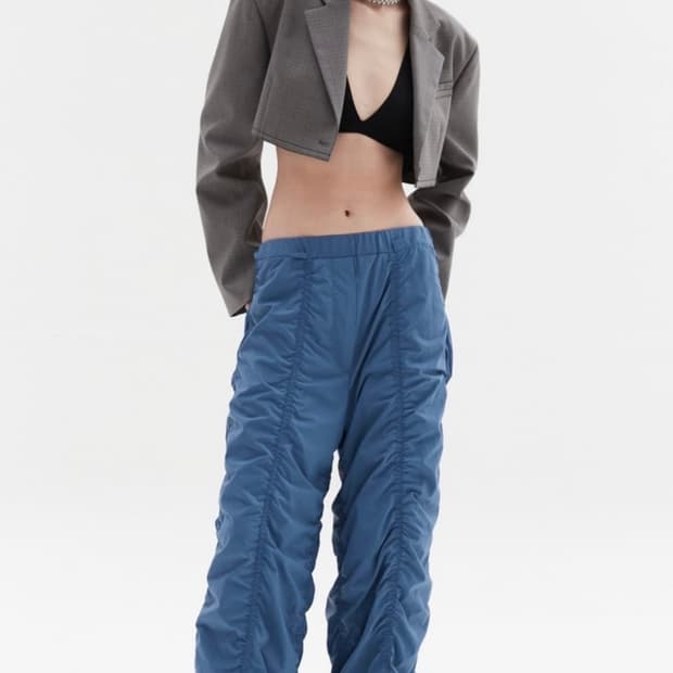 더일마 달리 셔링팬츠 블루