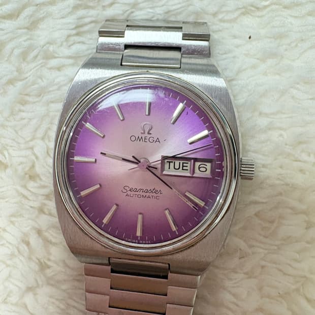빈티지 오메가 씨마스터 오토매틱 고구마 (퍼플그라데이션)