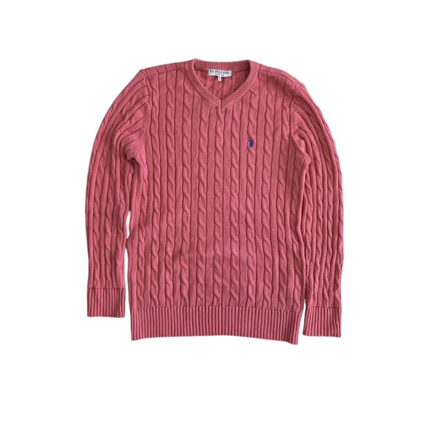 US Polo Assn US폴로 여성 꽈베기 니트