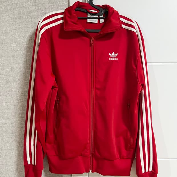 아디다스 빨강 져지 s