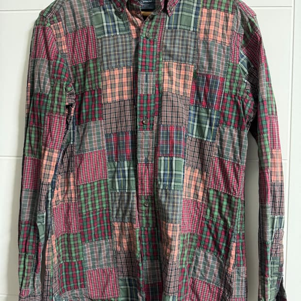 폴로 패치워크 셔츠 M