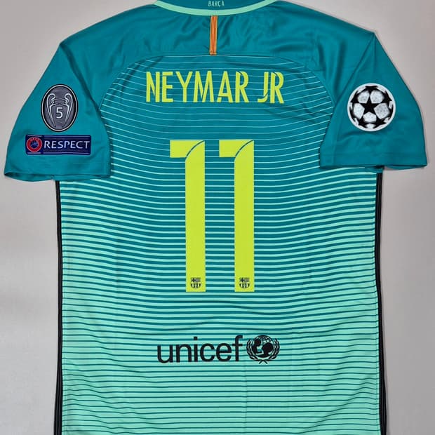 16-17 바르셀로나 써드킷 네이마르 유니폼 L