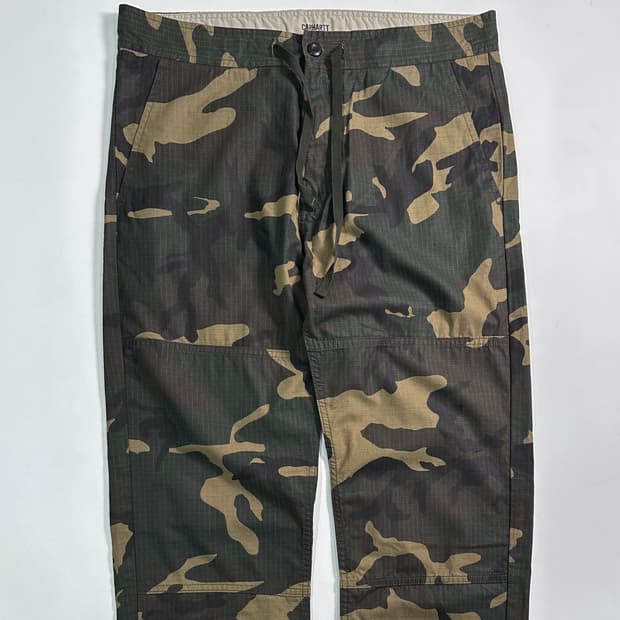 칼하트 립스탑 카모 조거팬츠