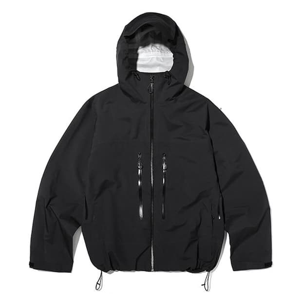 fetch 3LAYER HOODED JACKET BLACK