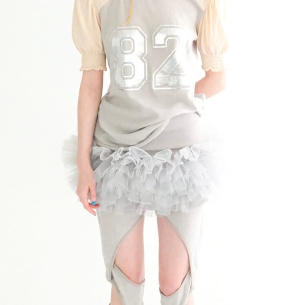 구해요) 샵페어리 jersey volume tulle skirt