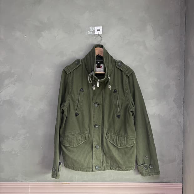 리바이스 밀리터리 야상 자켓 올리브 카키