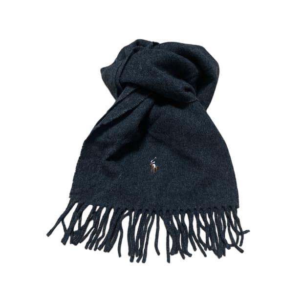 폴로 랄프로렌 램스 울 다크그레이 머플러 목도리