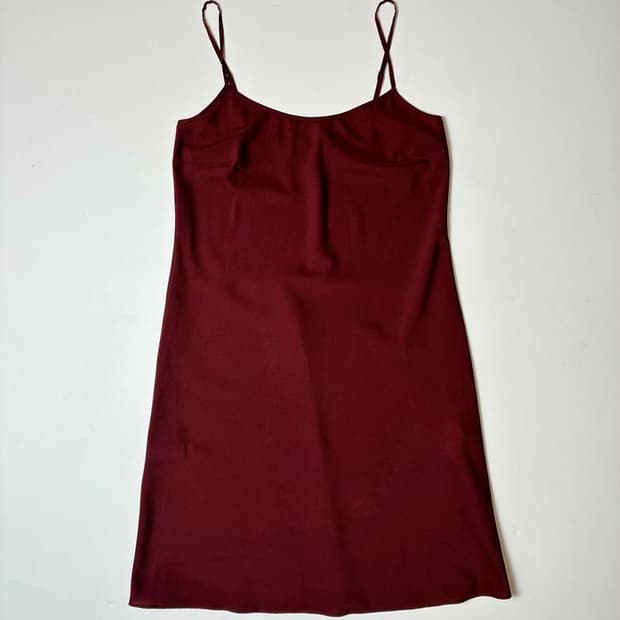 DKNY 실크 슬리브 리스 슬립 PN8684