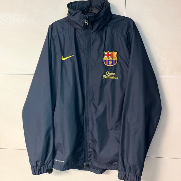나이키 FC 바르셀로나 스톰핏 바람막이 네이비 [S]
