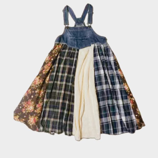 코코모리 모리걸 하구미 일녀 산장 패치 멜빵 원피스