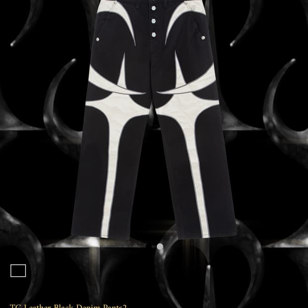 떠그클럽 Leather Black Denim 레더데님 -2size- 