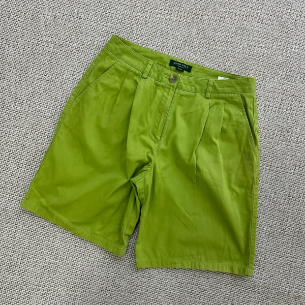 67-92 빈폴 그린 여성용 핀턱 반바지 0409D