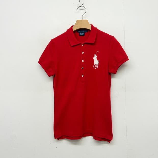 폴로 랄프로렌 빅포니 레드 반팔 피케티