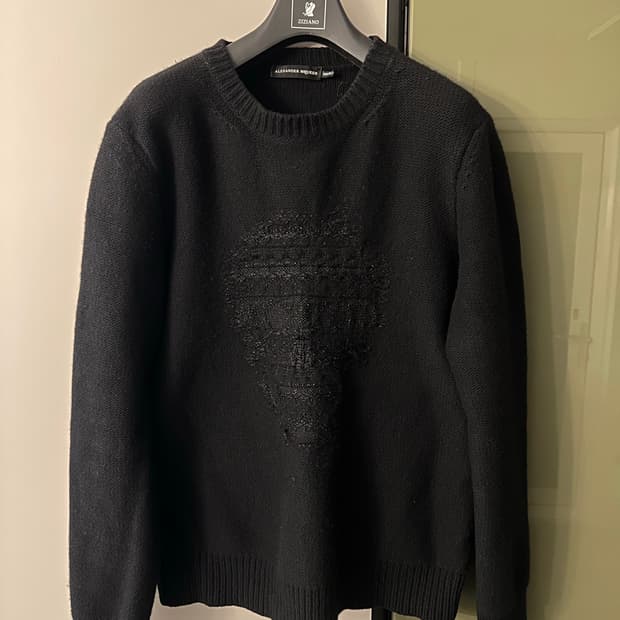 알렉산더 맥퀸 캐시미어 스컬 니트