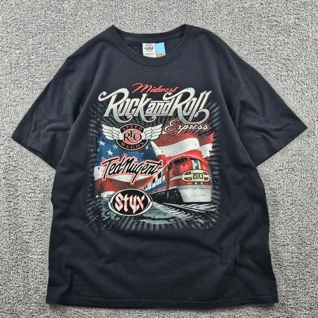 델타 미드웨스트 락앤롤 투어 반팔 티셔츠 ( XL ) / 11386