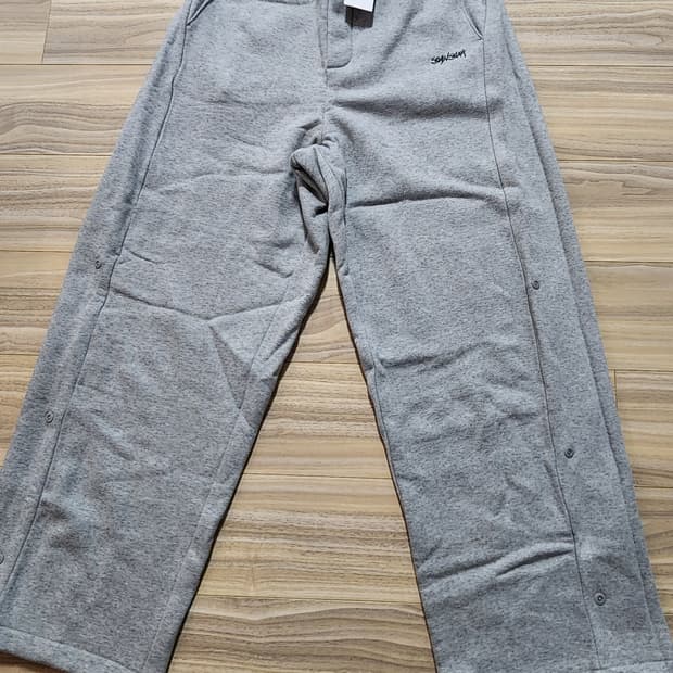 세븐셀라시그니처로고스냅팬츠바지그레이30