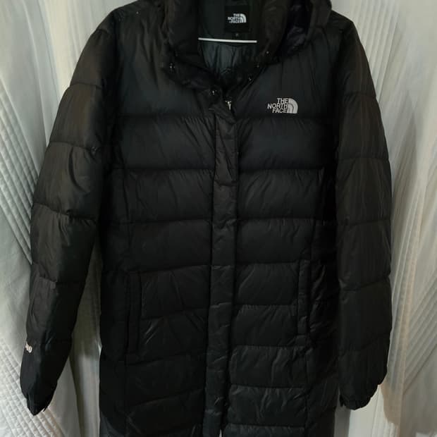 노스페이스 거위털 롱패딩