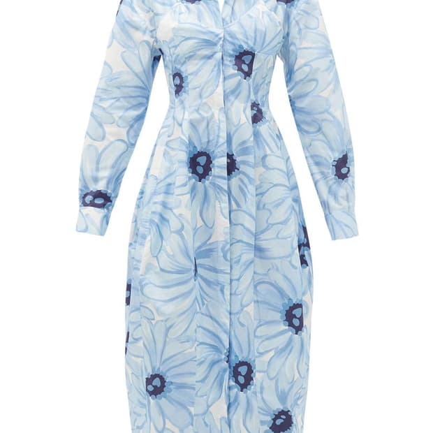 Jacquemus floral print poplin dress 36