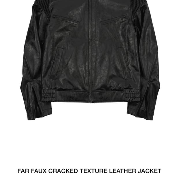파프롬왓 FAR FAUX CRACKED TEXTURE LEATHER JA