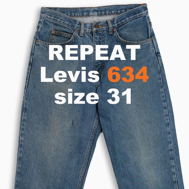 리바이스 634 오렌지탭 중청 90s 31 인치 OR6343201