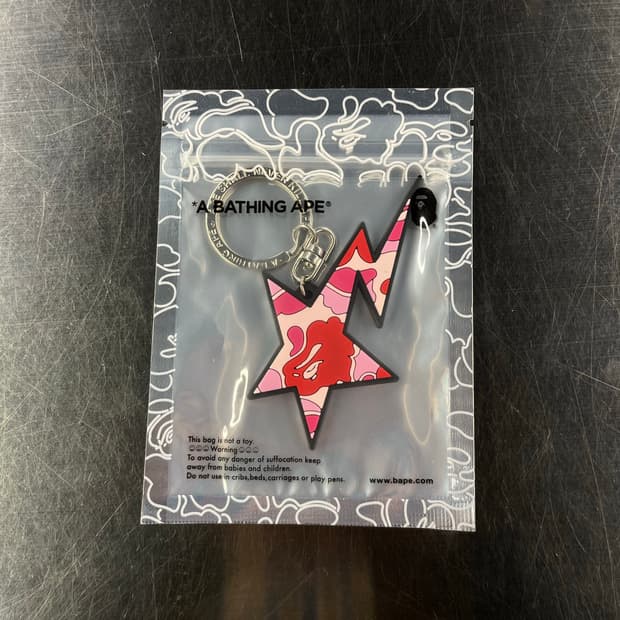 새상품 베이프 스타키링 핑크카모