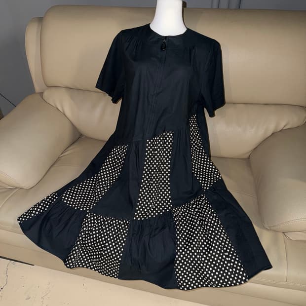 diagonal dot pattern point one-piece