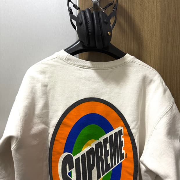 슈프림 [민트급.정품] 서클 (시세 30만) 맨투맨 백로고 L