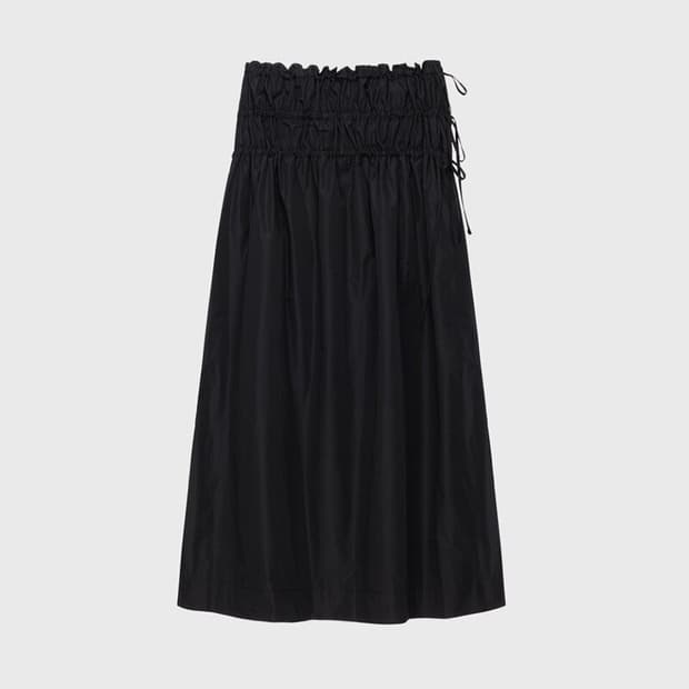 모노하 셔링 스커트