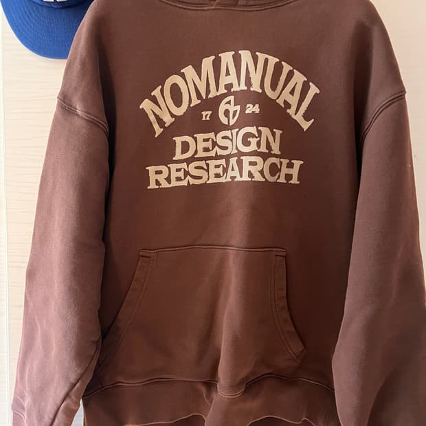 노매뉴얼 a.g hoodie brown