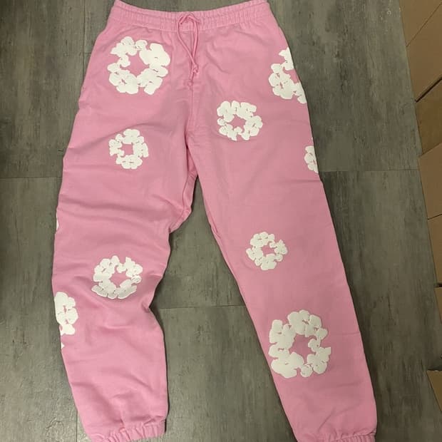 데님티어스 스웨트 팬츠 핑크 M