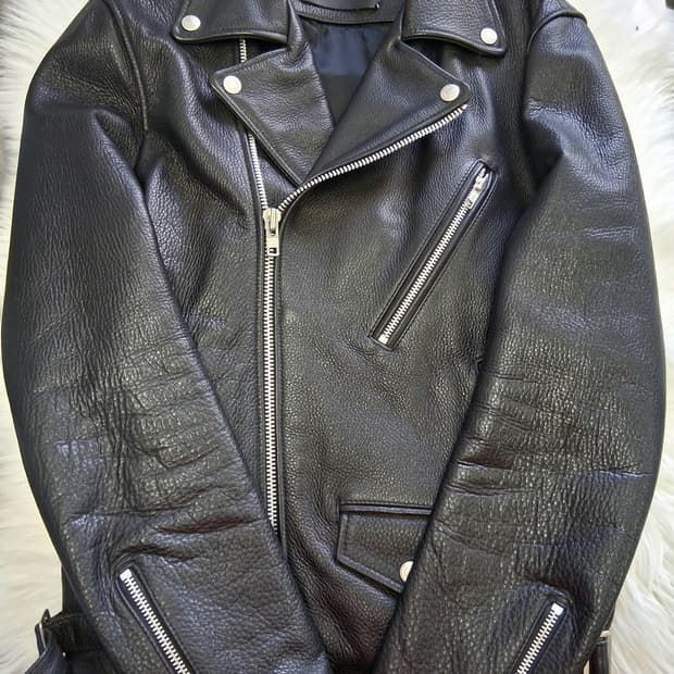 비바스튜디오 램스킨 라이더자켓 /여성90~95