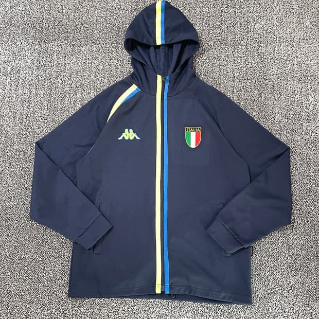 빈티지9. 카파 KAPPA 이탈리아 국대 트랙자켓 트랙탑 져지 네이비