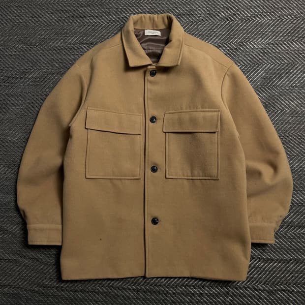 어반화이트 박시핏 모직 오버 셔츠 자켓y 5327