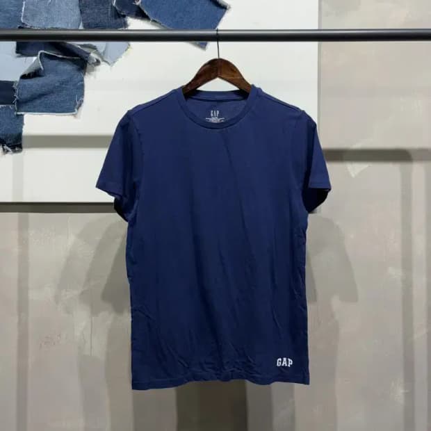 (95) 갭 GAP 여성 무지 캐주얼 네이비 반팔 티
