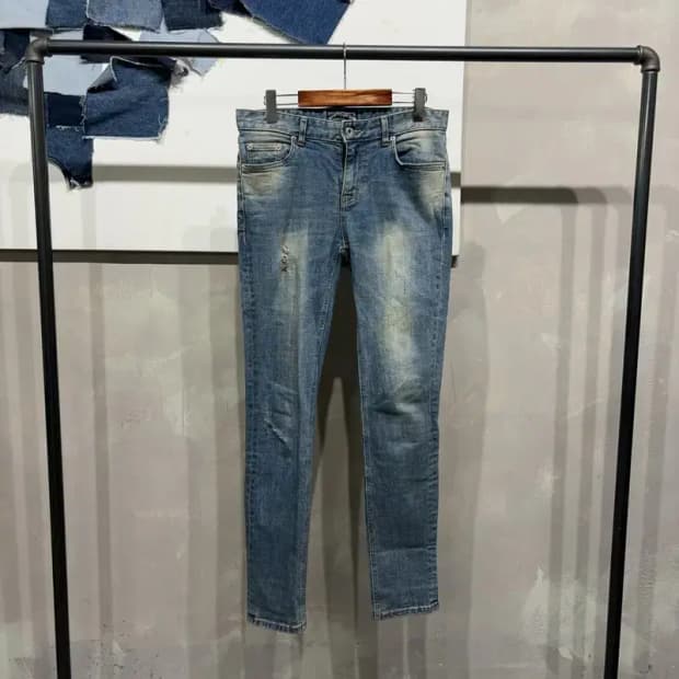 (30인치) 모디파이드 빈티지 스판 워싱 디스트로이드진 청바지