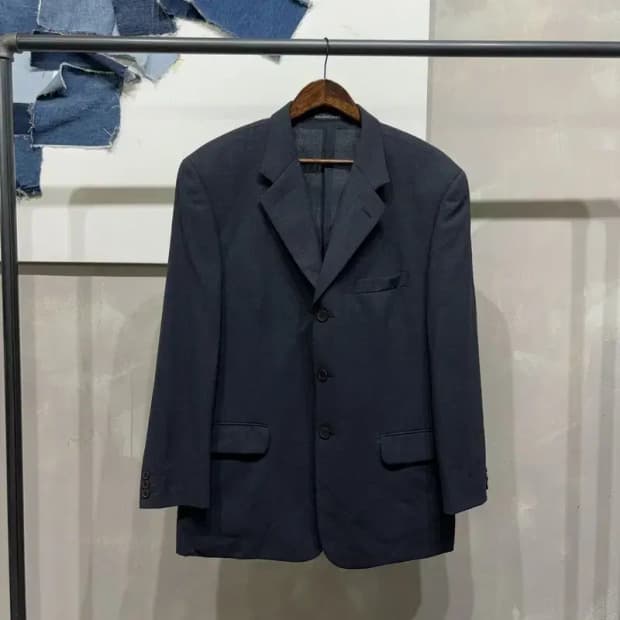 (110) 발렌시아가 빈티지 올드스쿨 3버튼 블레이저