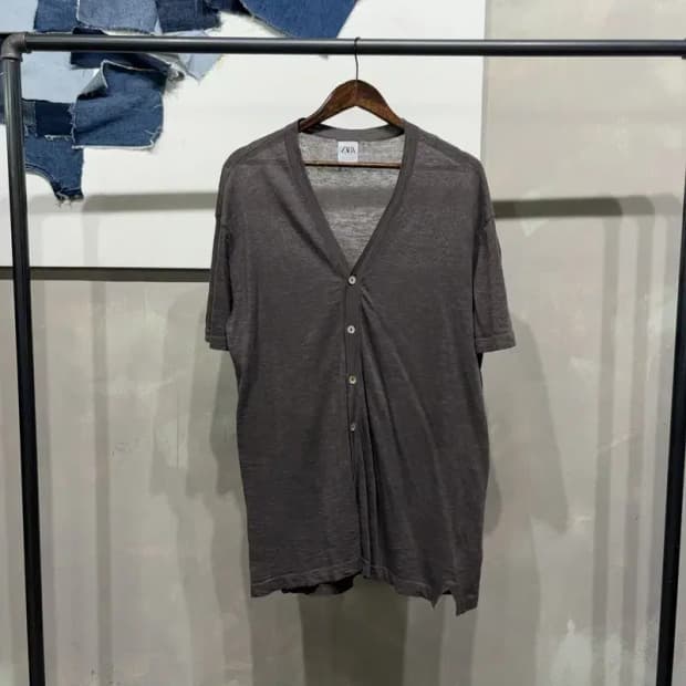 (105) 자라 ZARA 캐주얼 반팔 가디건