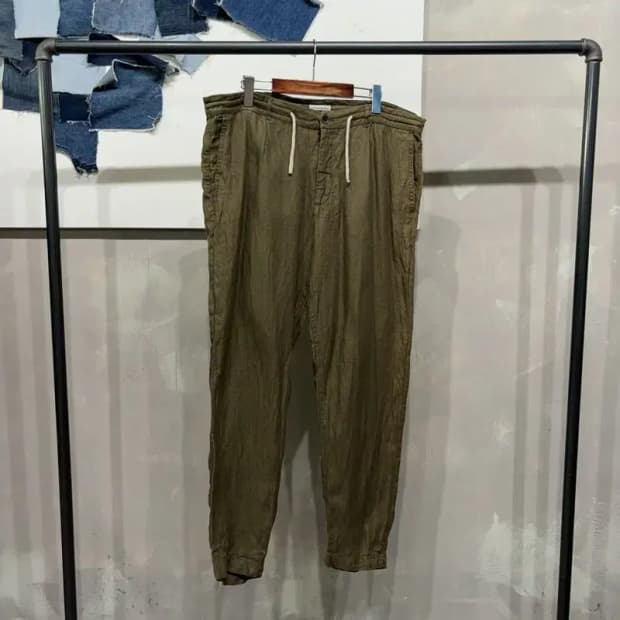 (36~38인치) 자라 ZARA 캐주얼 린넨 밴딩 팬츠 바지