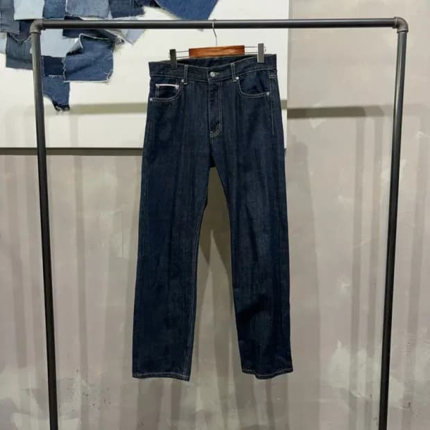 (30인치) 유니폼브릿지 캐주얼 생지 셀비지 진청바지 데님팬츠