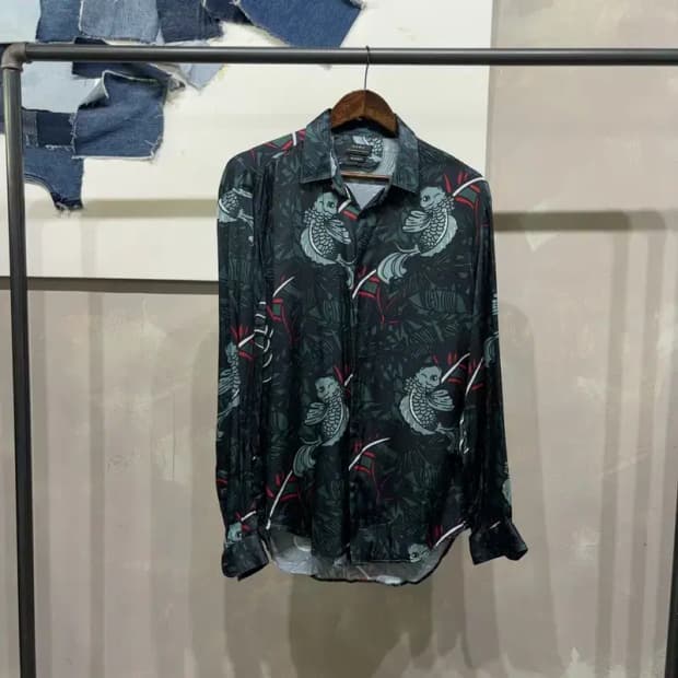 (105) 자라 ZARA 비스코스 하와이안 셔츠 남방