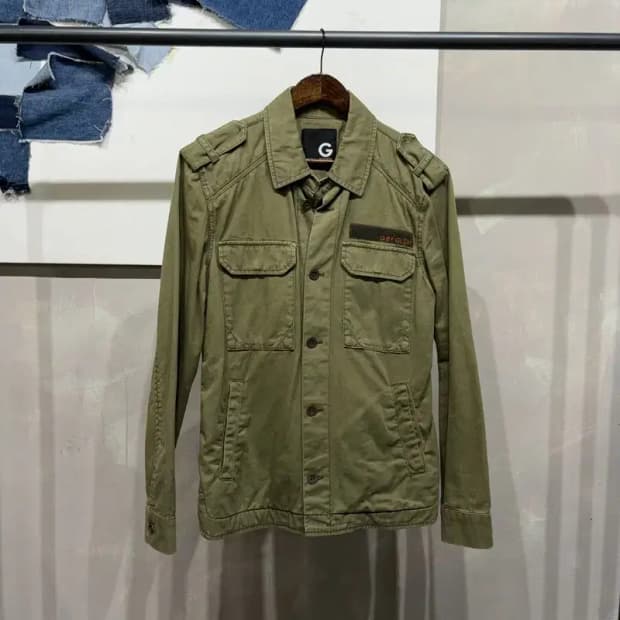 (95) 게스 밀리터리 캐주얼 야상 자켓
