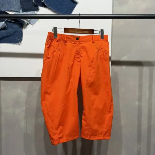 (25~27인치) 노스페이스 여성 등산 홑겹 밴딩 7부 반바지