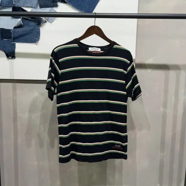 (90) 앤더슨벨 캐주얼 스트릿 스트라이프 반팔 티