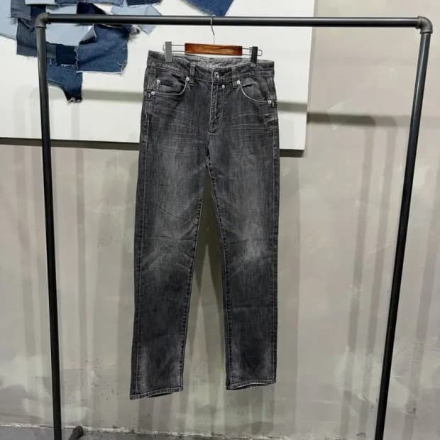 (30인치) 캘빈클라인 CK 빈티지 워싱 스판 흑청바지 블랙진