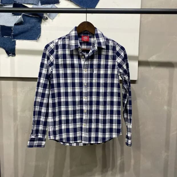(85) 디키즈 여성 스트릿 캐주얼 체크 셔츠 남방