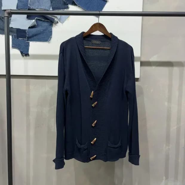 (105) 자라 ZARA 캐주얼 토글버튼 숄카라 니트 가디건
