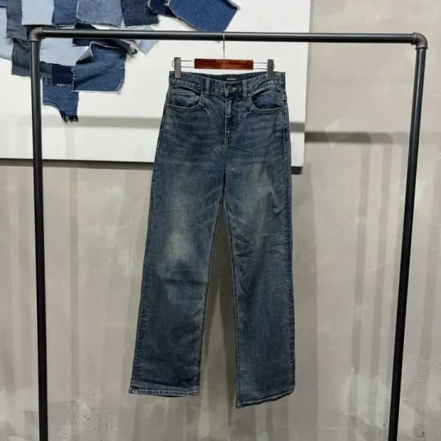 (26인치) 버커루 여성 캐주얼 와이드핏 데님팬츠 청바지