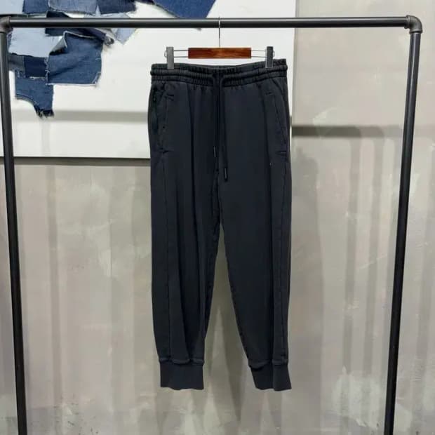 (32~34인치) 아디다스 캐주얼 밴딩 자수 조거팬츠 운동바지