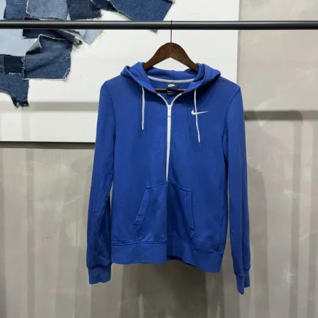 (90) 나이키 여성 스트릿 캐주얼 자수 후드집업 자켓