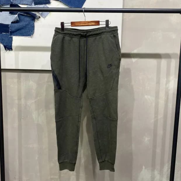 (30~32인치) 나이키 테크팩 카키 밴딩 운동바지 팬츠